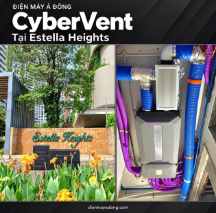 [QUẬN 2] Thi Công Lắp Đặt Hệ Thống Lọc Và Cấp Khí Tươi CyberVent Tại Estella Heights
