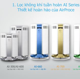 Lọc không khí tuần hoàn AI Series  Thiết kế hoàn hảo của AirProce 