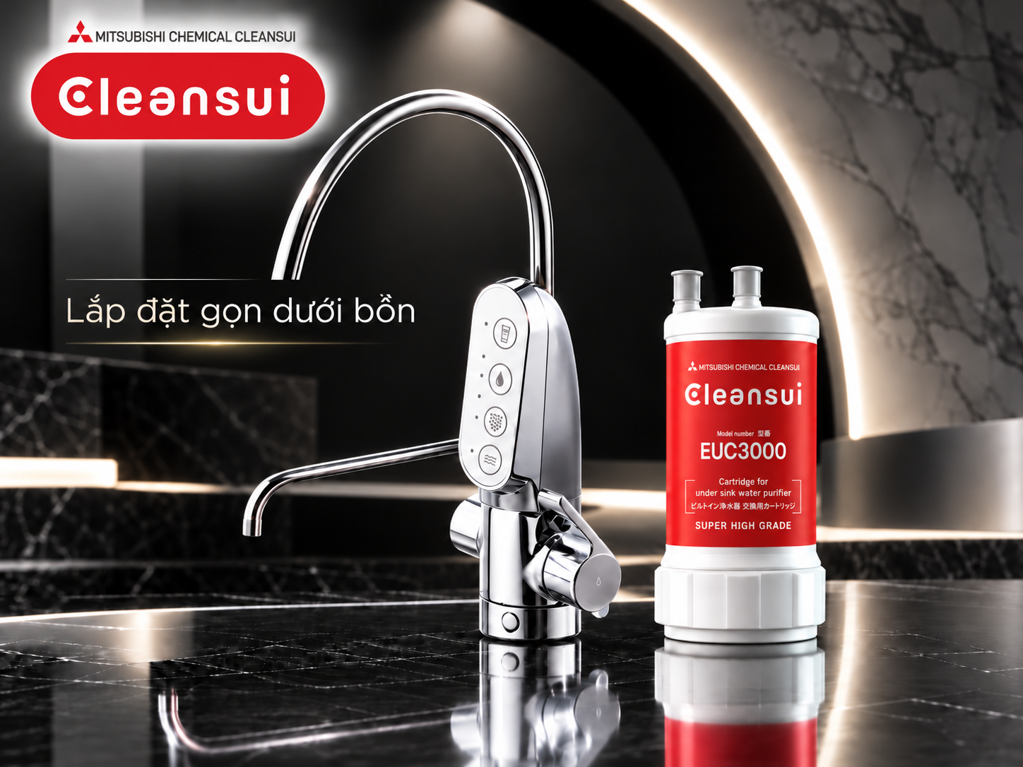 Chi phí sử dụng máy lọc nước ion kiềm với sản phẩm Mitsubishi Cleansui EU301 Đại Lý Máy Lọc Nước Ion Kiềm Phường Tân Thuận