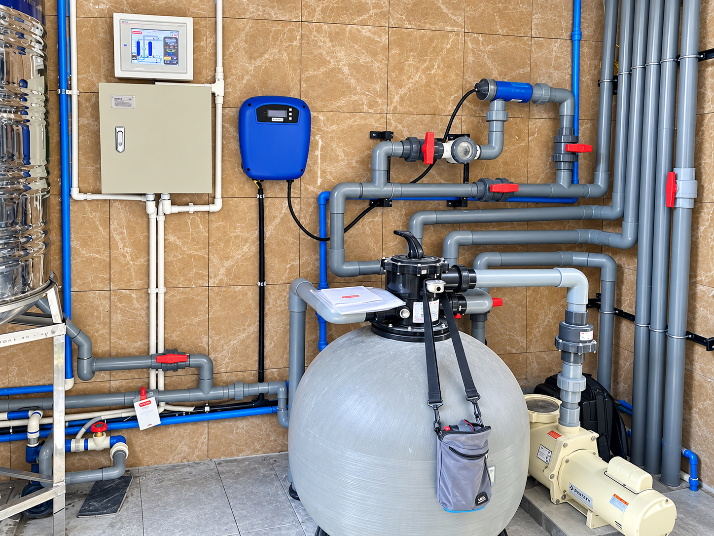 Khảo sát vị trí lắp đặt hệ thống lọc tổng Cleansui MPOE-S tại Quận 7