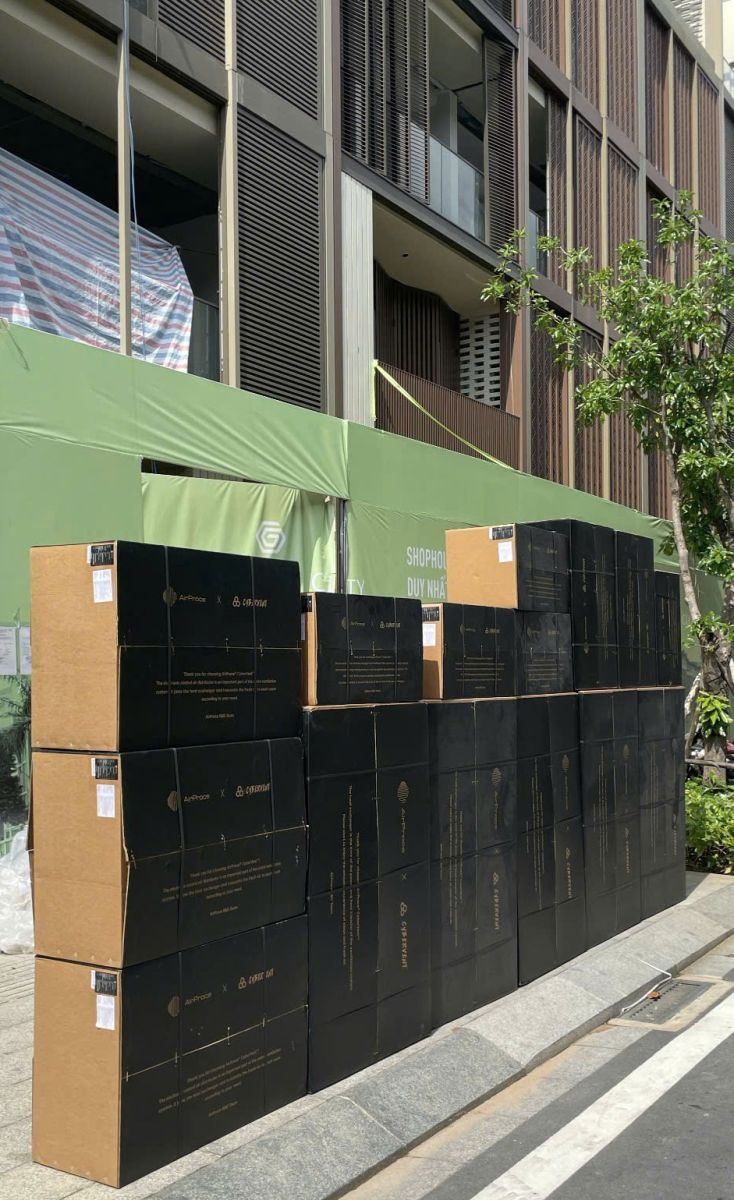Thiết bị sau lắp đặt